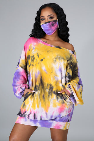 2pc Getting Cozy Dress Set