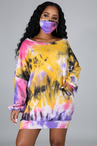 2pc Getting Cozy Dress Set