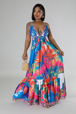 Tropic Tide Dress Half