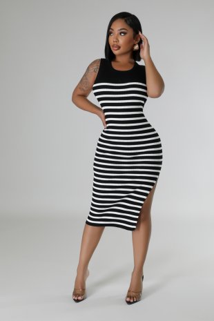 Striped Sensation Dress Half