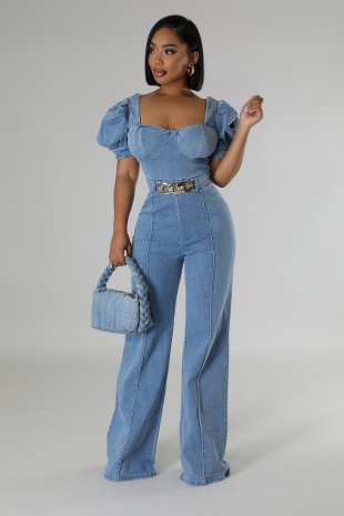 Stay Determined Jumpsuit Half