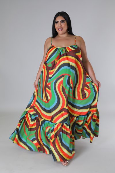Tropical Sunrise Dress