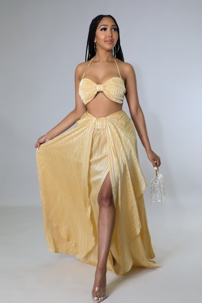 Golden Babe Skirt Set