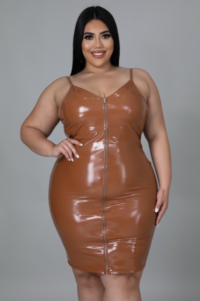 Leathered Up Body-Con Dress
