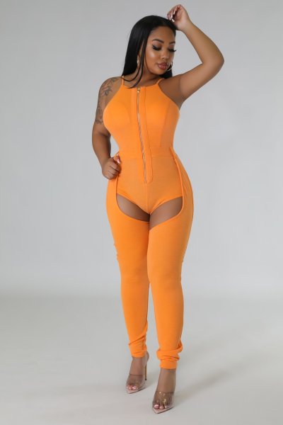 Giddy Up Babe Jumpsuit Half