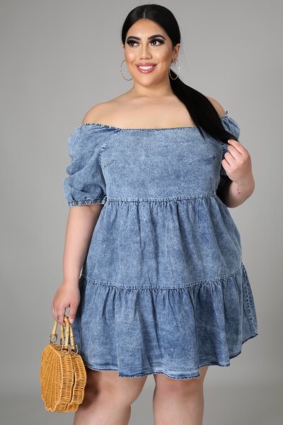 Can't Deny This Denim Dress